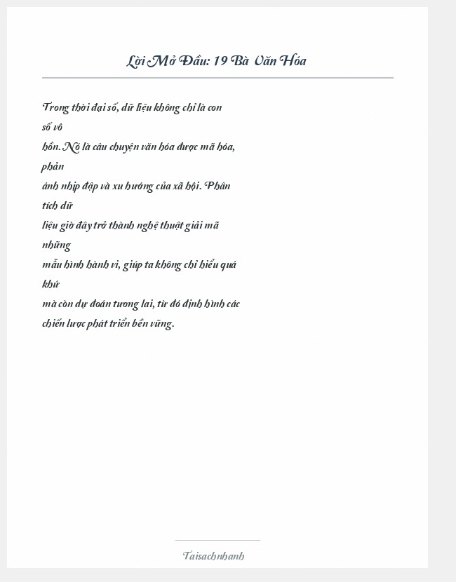 Trích đoạn 19 Bà Văn Hóa