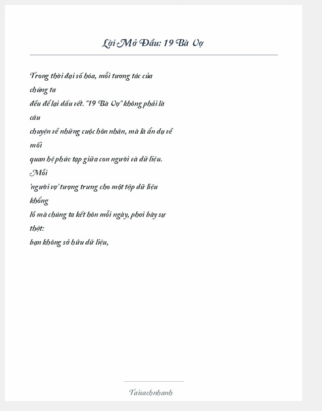 Trích đoạn 19 Bà Vợ