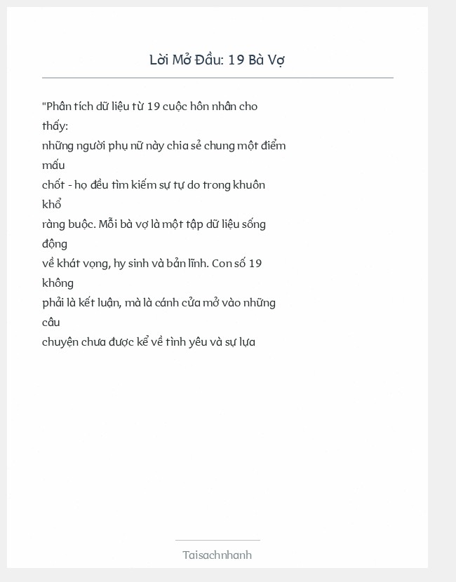 Trích đoạn 19 Bà Vợ