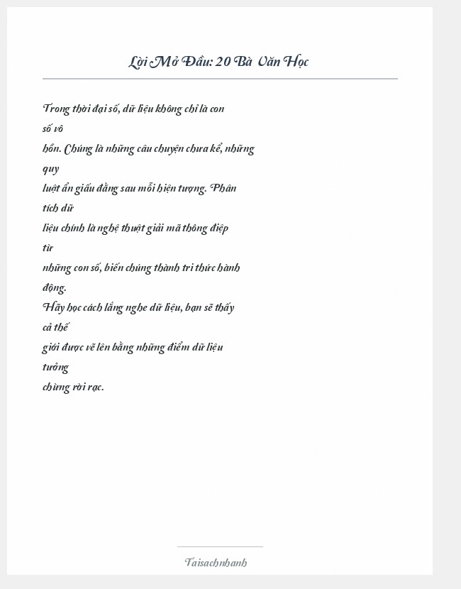 Trích đoạn 20 Bà Văn Học