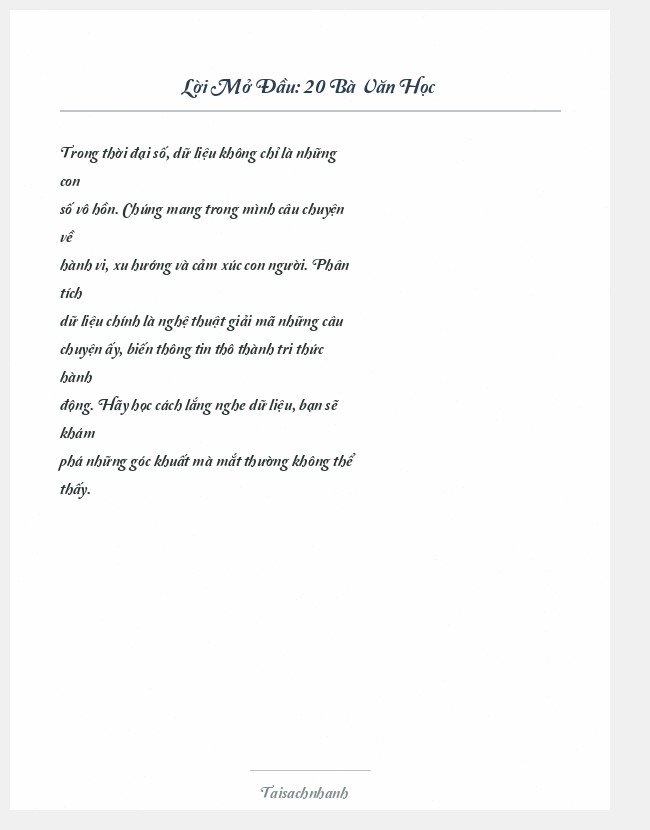 Trích đoạn 20 Bà Văn Học