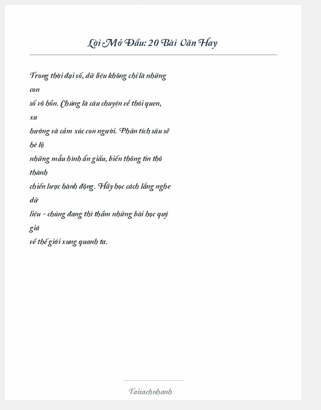 Trích đoạn 20 Bài Văn Hay