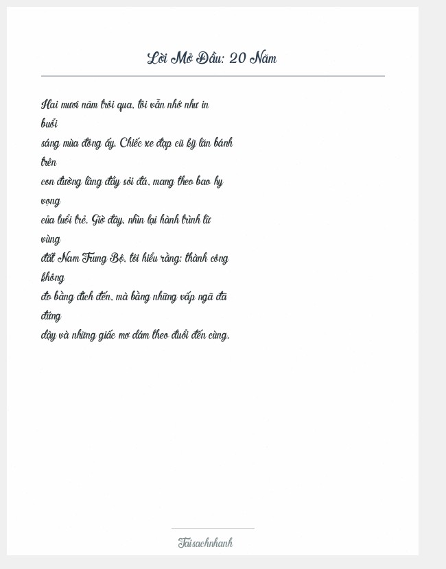 Trích đoạn 20 Năm