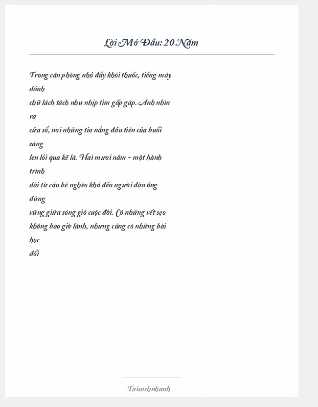 Trích đoạn 20 Năm