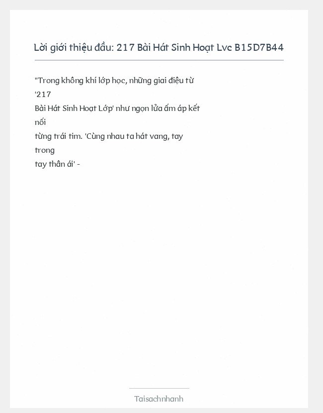 Trích đoạn 217 Bài Hát Sinh Hoạt Lvc B15D7B44
