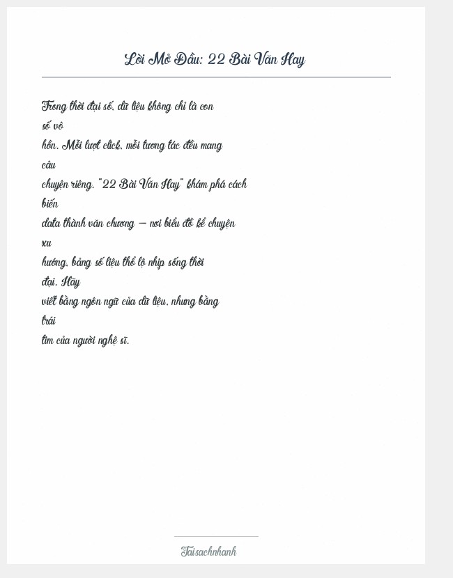 Trích đoạn 22 Bài Văn Hay
