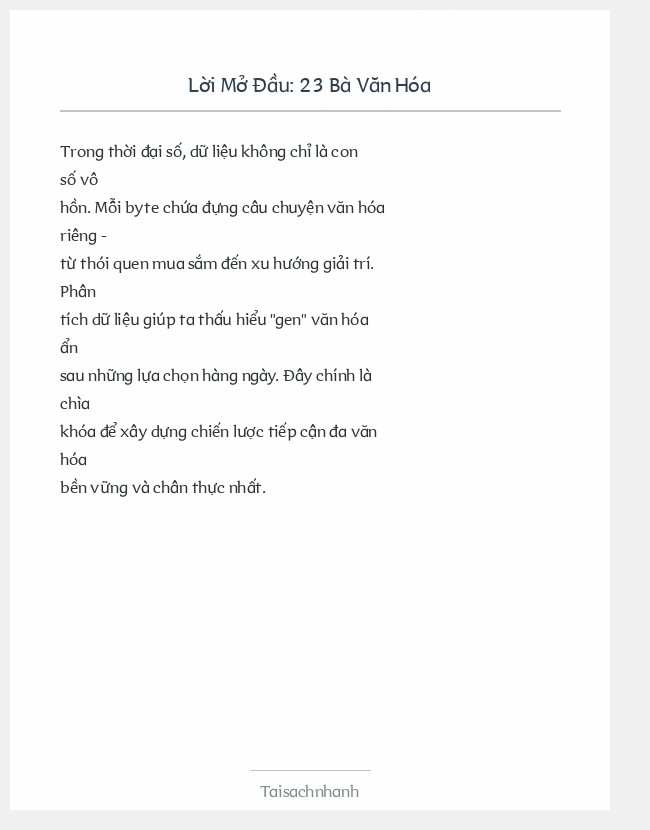 Trích đoạn 23 Bà Văn Hóa