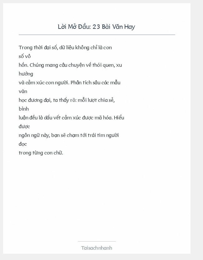 Trích đoạn 23 Bài Văn Hay