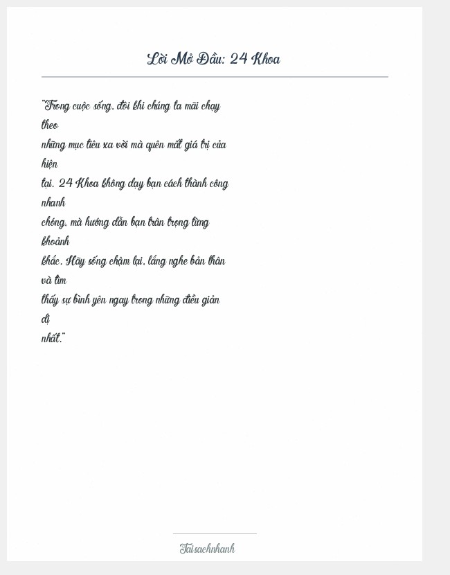 Trích đoạn 24 Khoa