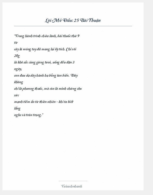 Trích đoạn 25 Bài Thuận
