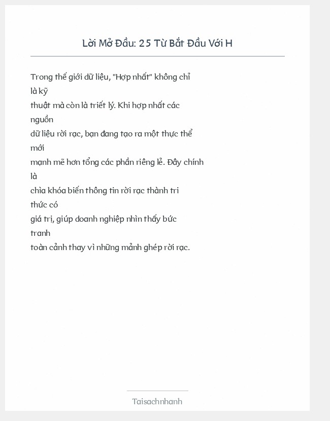 Trích đoạn 25 Từ Bắt Đầu Với H