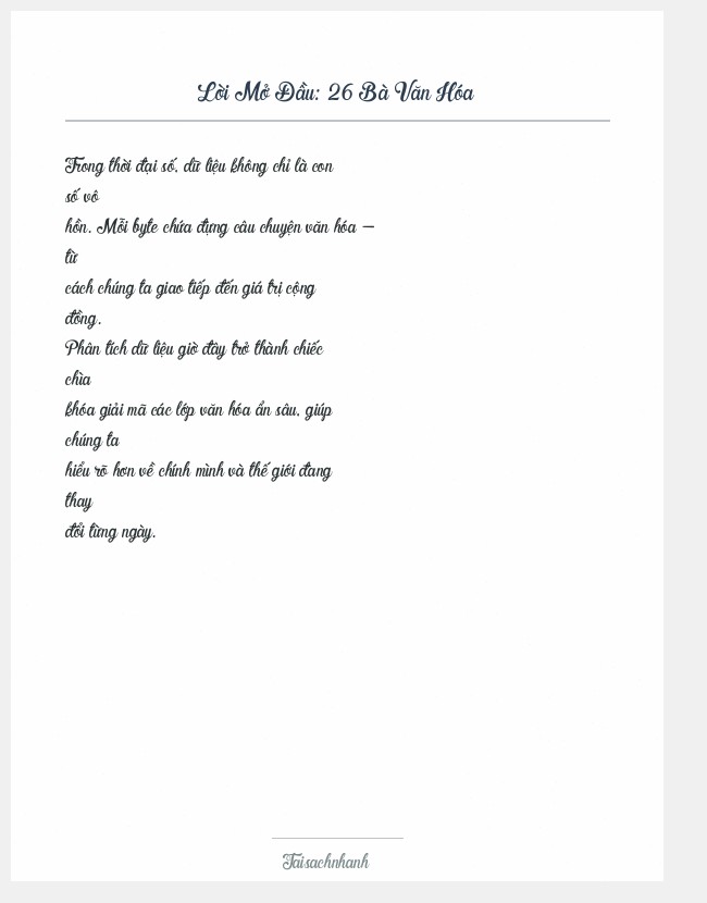 Trích đoạn 26 Bà Văn Hóa