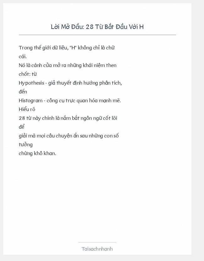 Trích đoạn 28 Từ Bắt Đầu Với H
