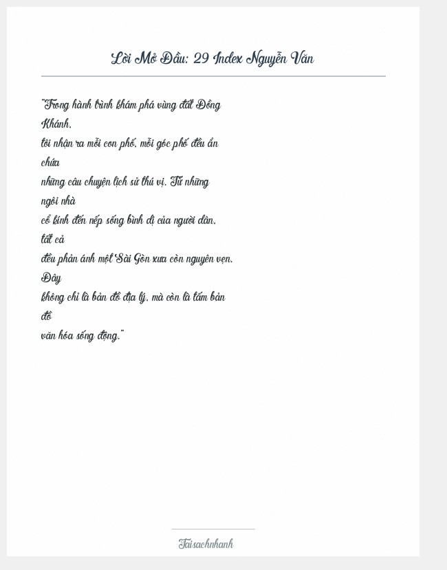 Trích đoạn 29 Index Nguyễn Văn
