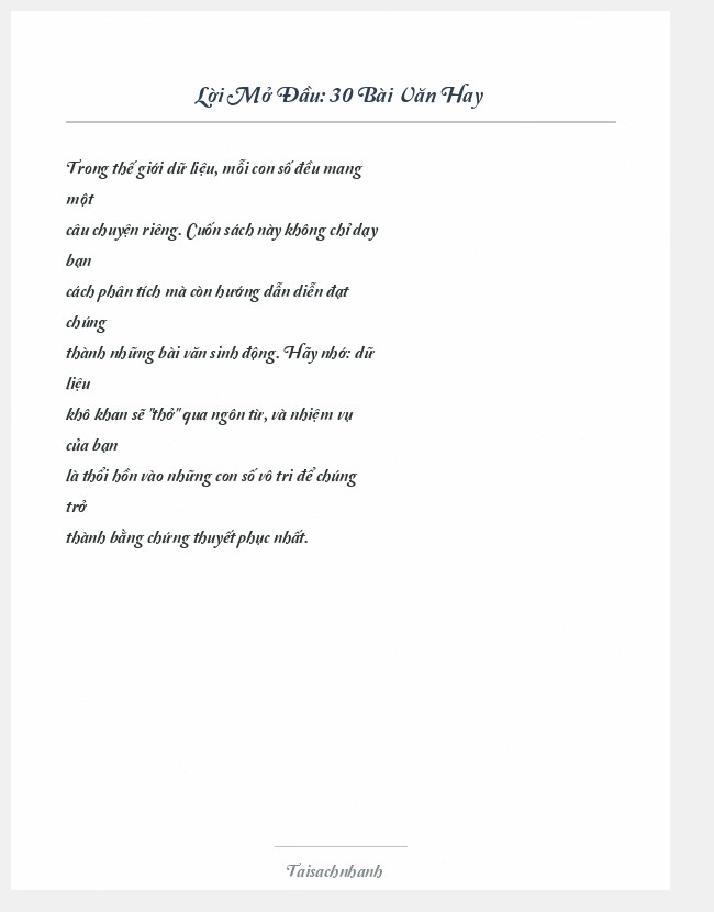 Trích đoạn 30 Bài Văn Hay