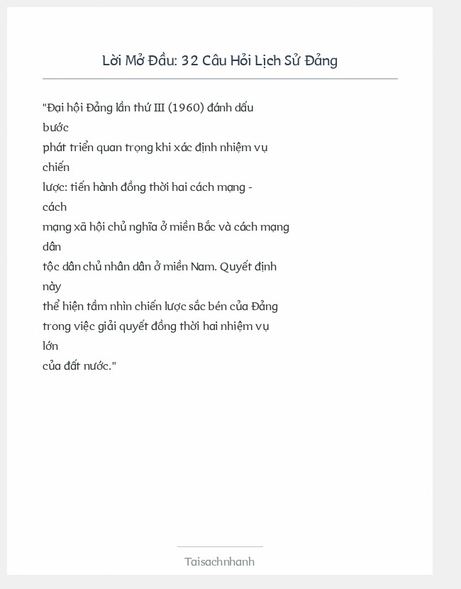 Trích đoạn 32 Câu Hỏi Lịch Sử Đảng