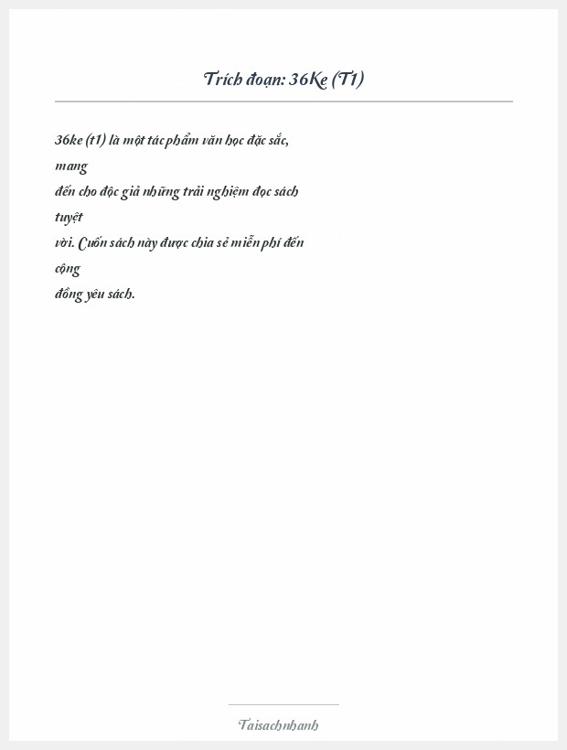 Trích đoạn 36Ke (T1)