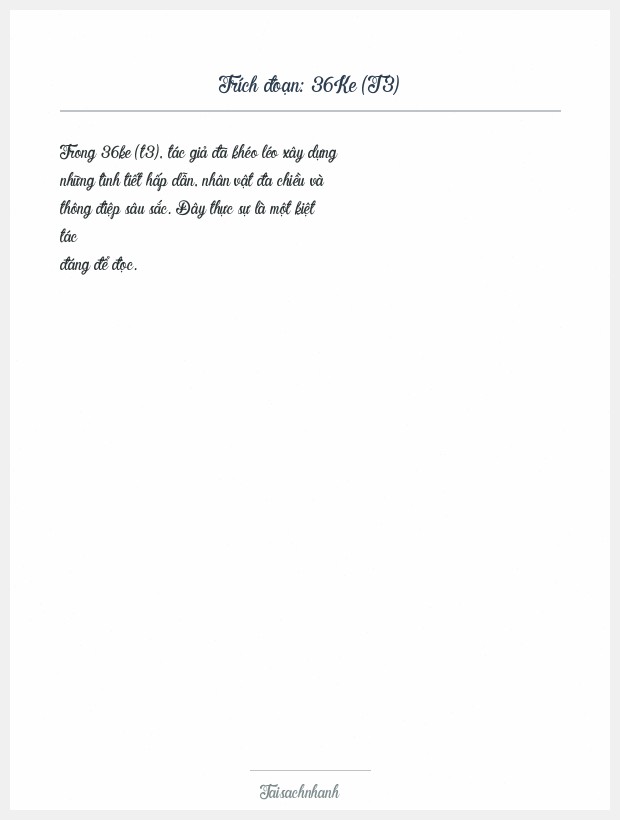 Trích đoạn 36Ke (T3)