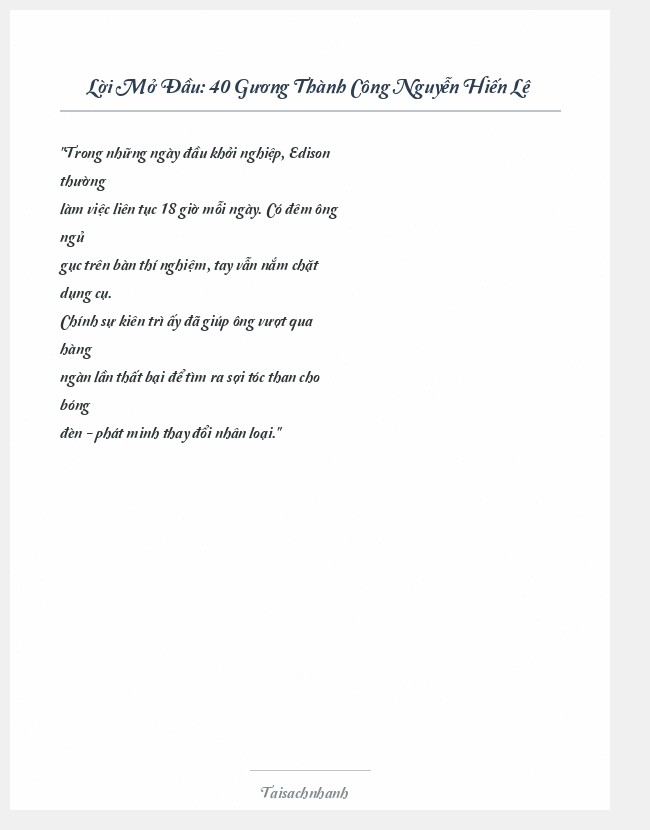 Trích đoạn 40 Gương Thành Công Nguyễn Hiến Lê