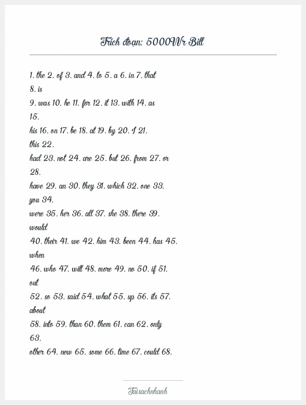 Trích đoạn 5000Wr Bill