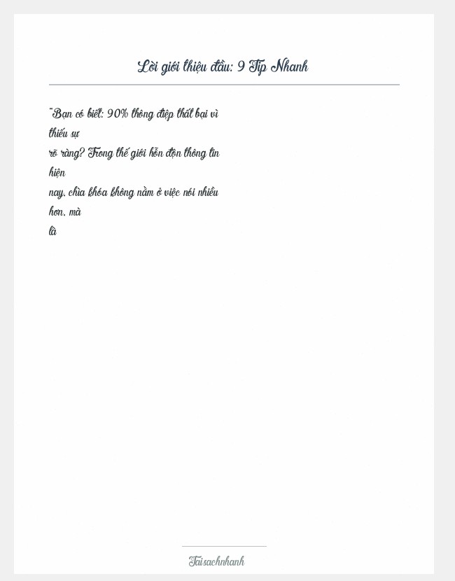 Trích đoạn 9 Tip Nhanh