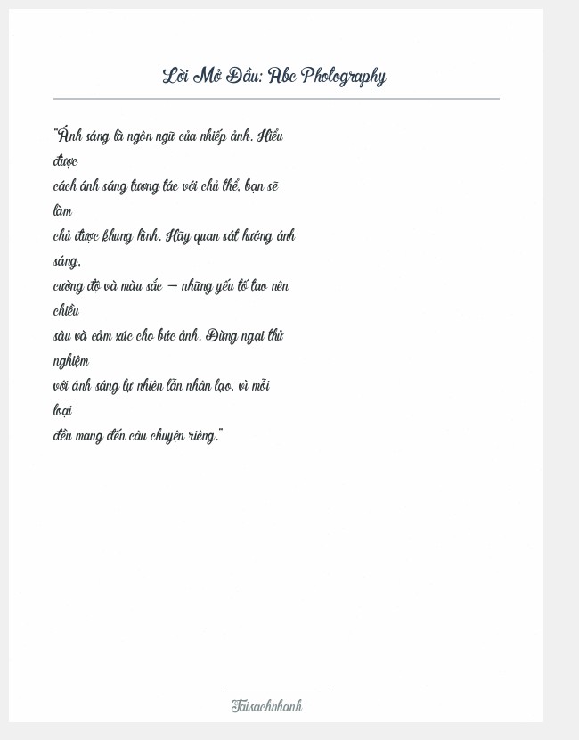 Trích đoạn Abc Photography
