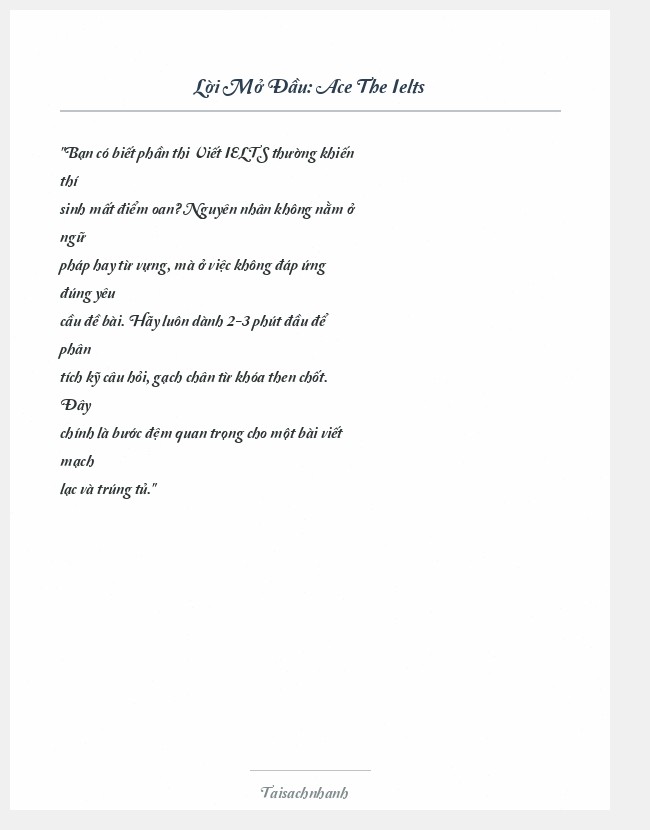 Trích đoạn Ace The Ielts