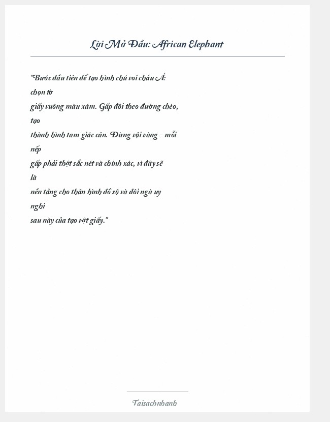Trích đoạn African Elephant