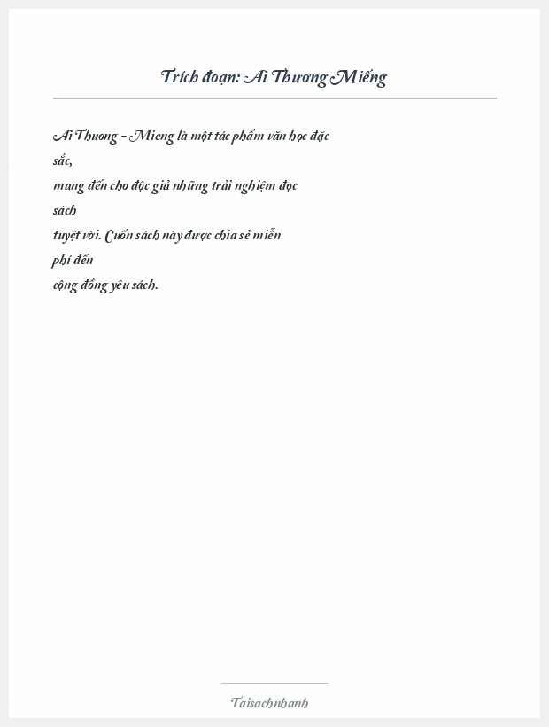 Trích đoạn Ai Thương Miếng