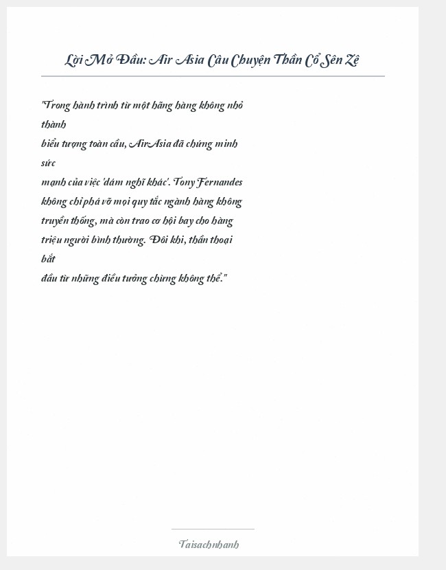 Trích đoạn Air Asia Câu Chuyện Thần Cổ Sên Zê