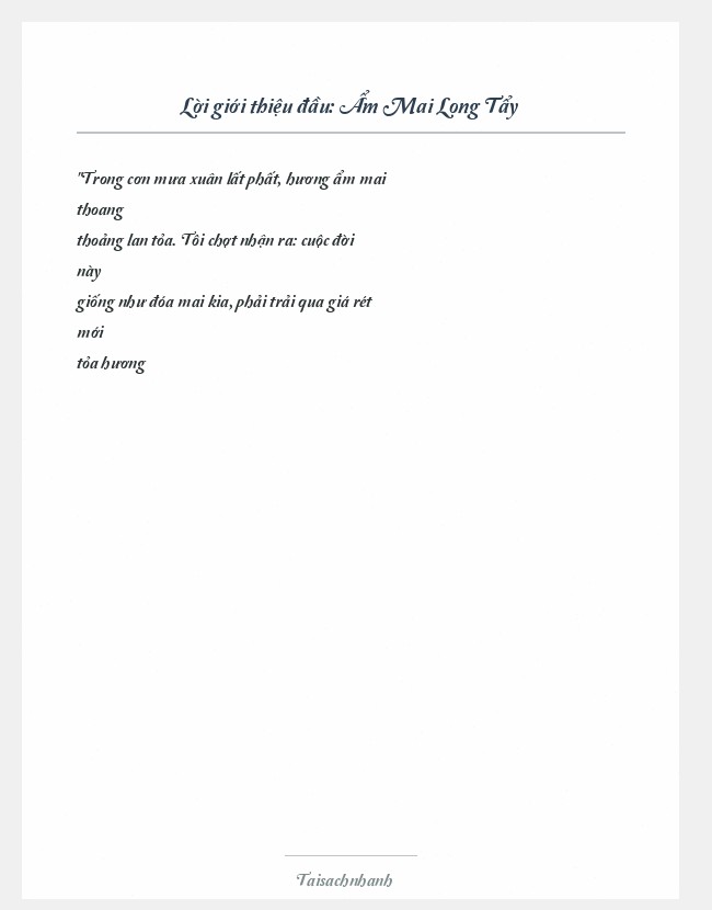 Trích đoạn Ẩm Mai Long Tẩy