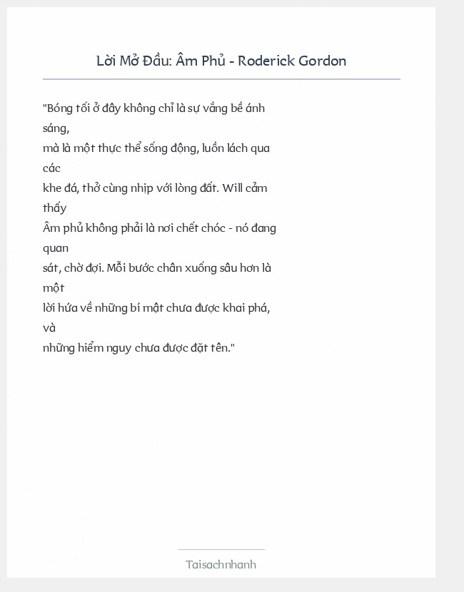 Trích đoạn Âm Phủ - Roderick Gordon