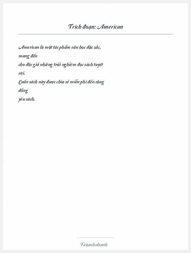 Trích đoạn American