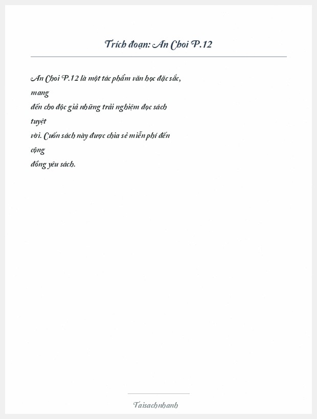 Trích đoạn An Choi P.12