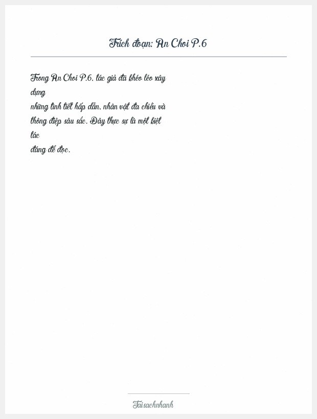 Trích đoạn An Choi P.6