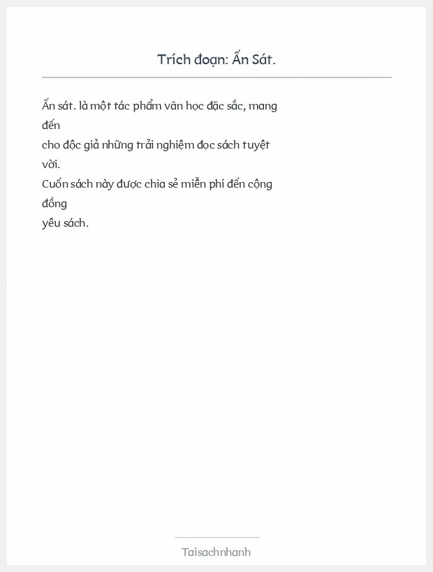 Trích đoạn Ấn Sát.