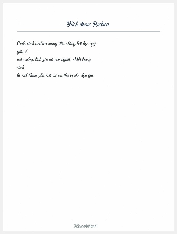 Trích đoạn Andrea