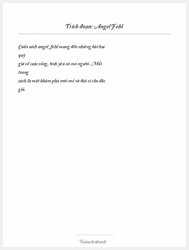 Trích đoạn Angel Fehl