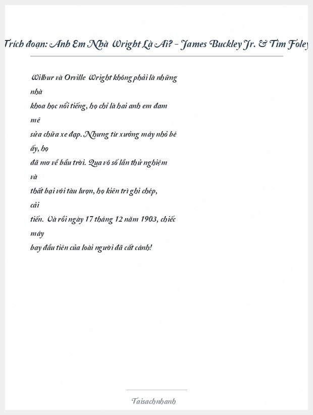 Trích đoạn Anh Em Nhà Wright Là Ai? - James Buckley Jr. & Tim Foley