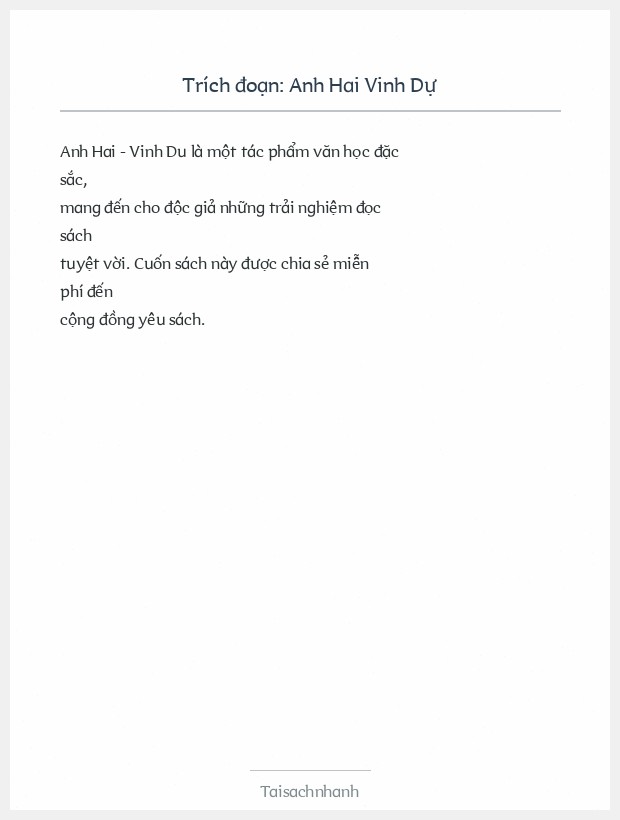 Trích đoạn Anh Hai Vinh Dự