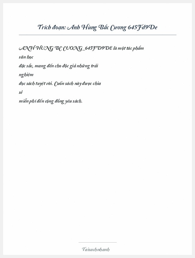 Trích đoạn Anh Hùng Bắc Cương 645Fd9De