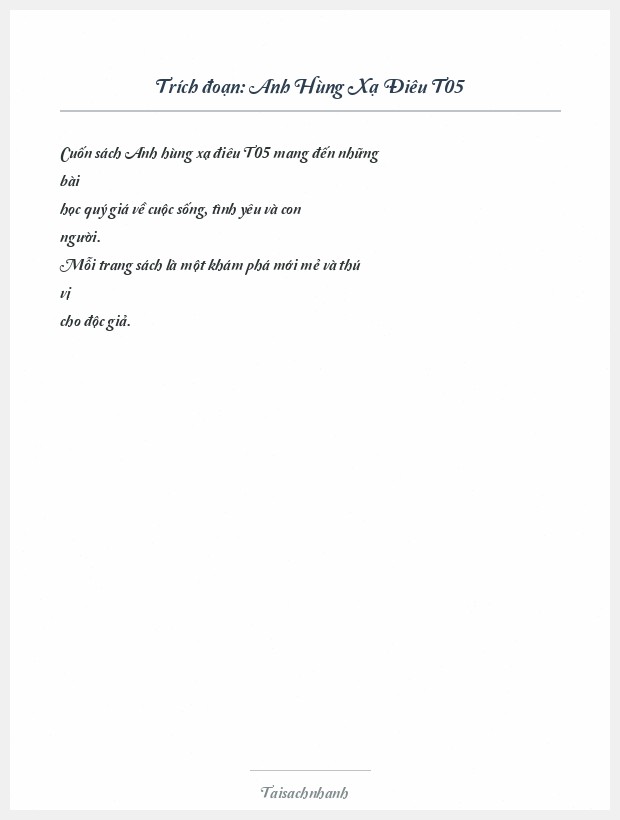 Trích đoạn Anh Hùng Xạ Điêu T05