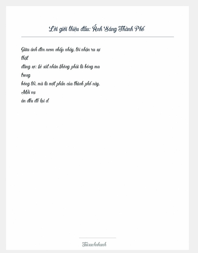 Trích đoạn Ánh Sáng Thành Phố