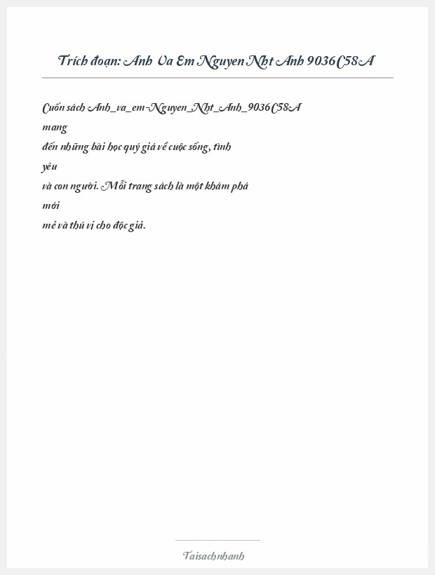 Trích đoạn Anh Va Em Nguyen Nht Anh 9036C58A