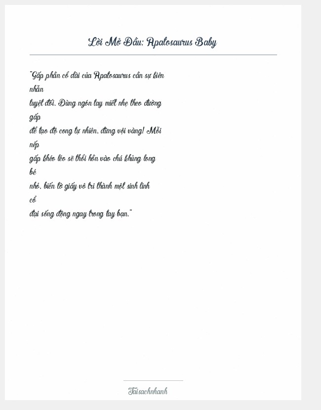 Trích đoạn Apatosaurus Baby