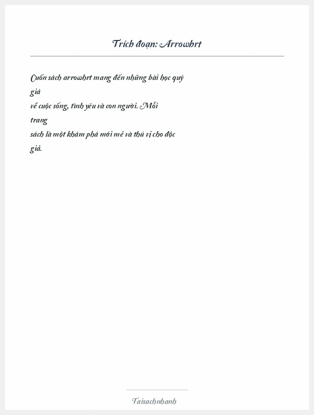 Trích đoạn Arrowhrt