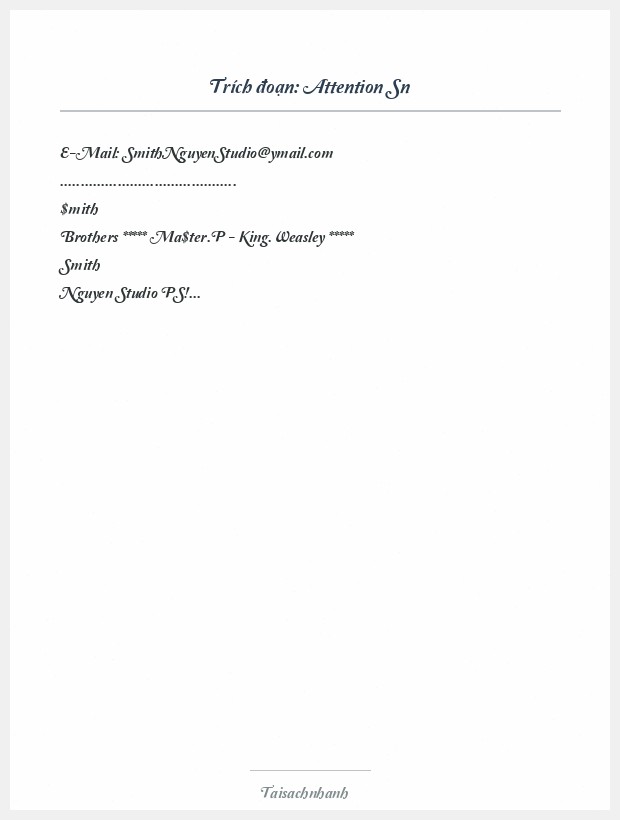 Trích đoạn Attention Sn