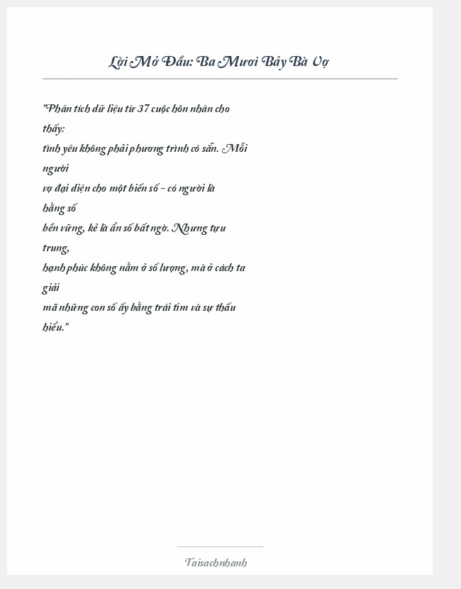 Trích đoạn Ba Mươi Bảy Bà Vợ