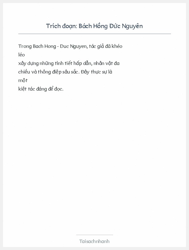 Trích đoạn Bách Hồng Đức Nguyên