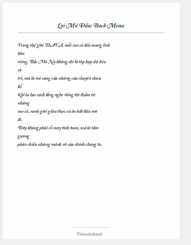 Trích đoạn Back Menu